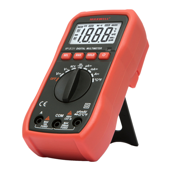 Maxwell Digital Multimeters 25221 User Manual