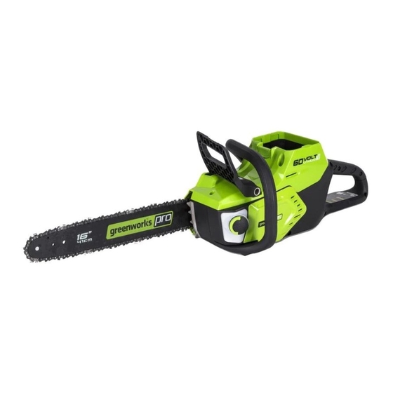 GreenWorks Pro CS60L00 Owner's Manual