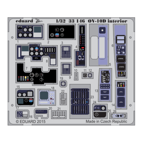 Eduard Zoom OV-10D interior S.A. Assembly Instructions