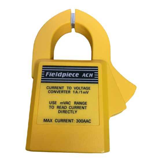 Fieldpiece ACH Operator's Manual