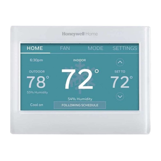 resideo Honeywell Home RTH9600WF Quick Start Manual