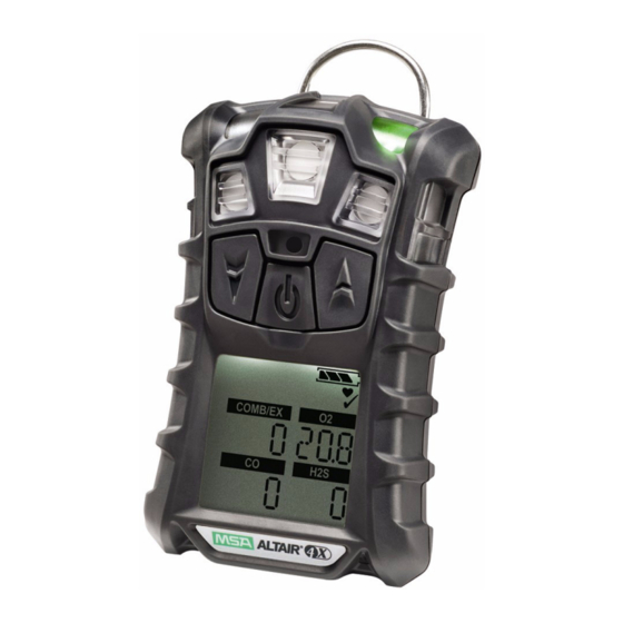 MSA Altair 4X User Instructions