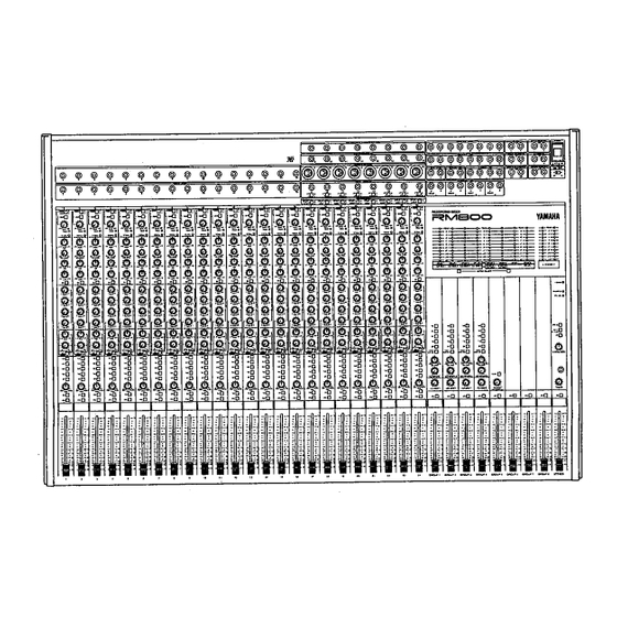 Yamaha RM800 User Manual