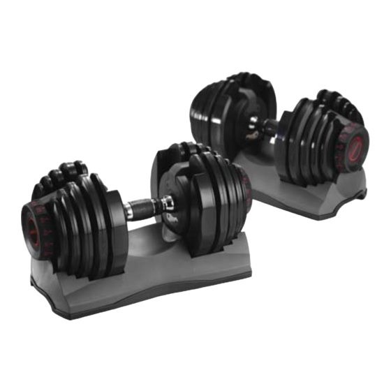 Bowflex 552 DUMBBELLS Service Manual