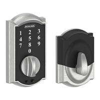 Schlage SchlageTouch BE375 Installation Instructions Manual
