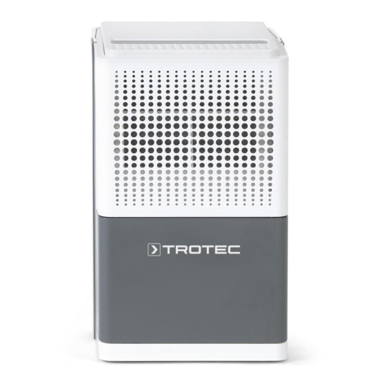 Trotec TTK 25 E Dehumidifier Manuals