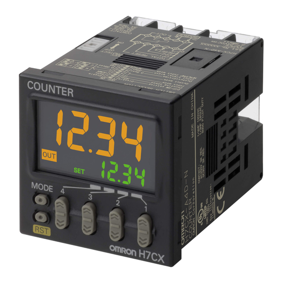 Omron H7CX-Ax-N Series Instruction Manual