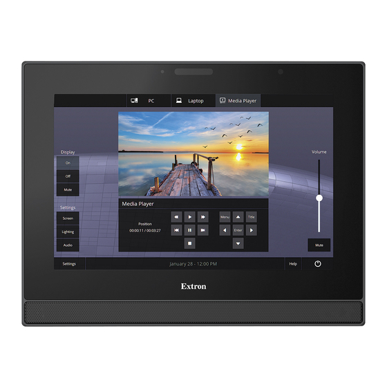 Extron electronics TLP Pro 1225MG Setup Manual