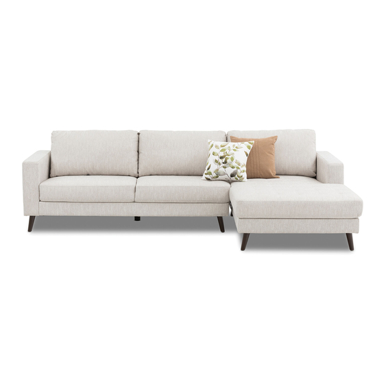 Amart Furniture AMALIA 3 SEAT RHF CHAISE 72155 Assembly Instruction