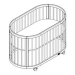 Coco Village OVAL BABY CRIB Assembly Instructions Manual