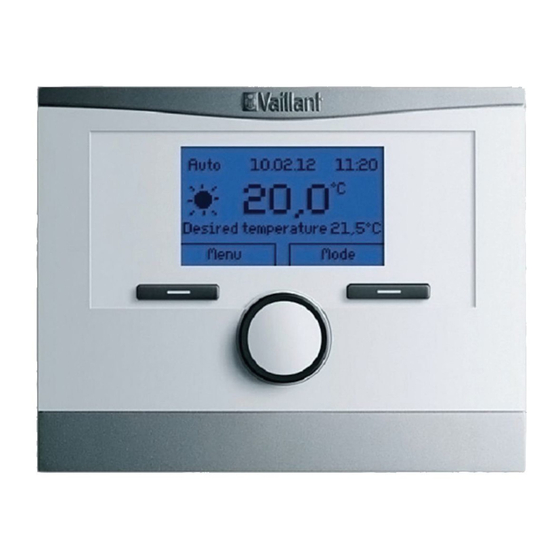 Vaillant VRT 350f Installation Instructions Manual