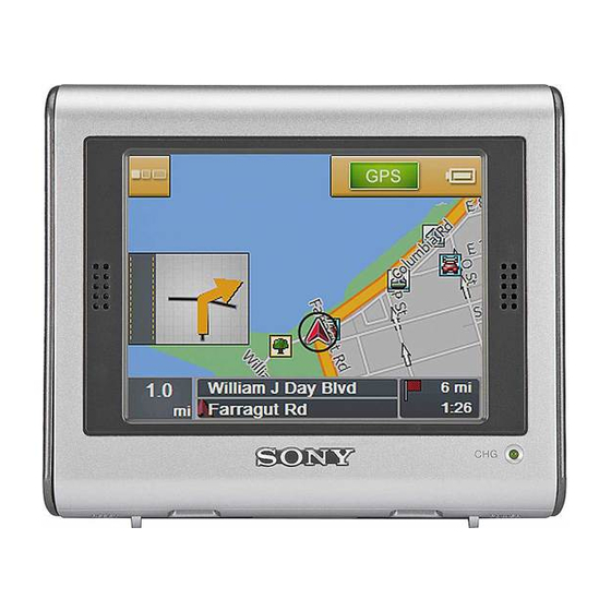 Sony NAV-U NV-U70 User Manual