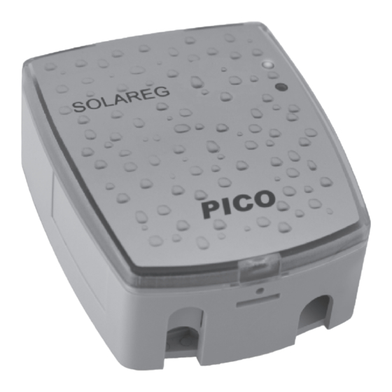 PICO Solareg  200 Operating Manual