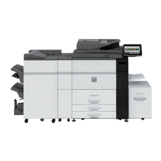 Sharp MX-M905 Quick Start Manual