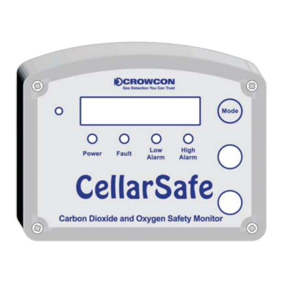 Crowcon CellarSafe Installation And Operating Instructions Manual