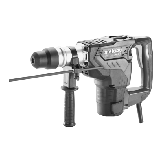 Metabo KH 5-40 Original Instructions Manual