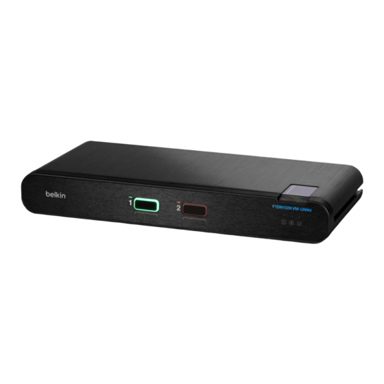 Belkin F1DN102KVM-UNN4 Quick Installation Manual