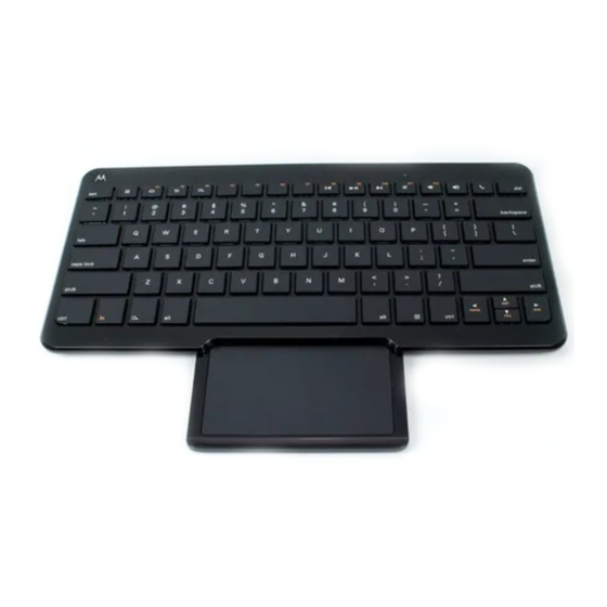 Motorola KZ500 Wireless Keyboard with Trackpad Getting Started Manual