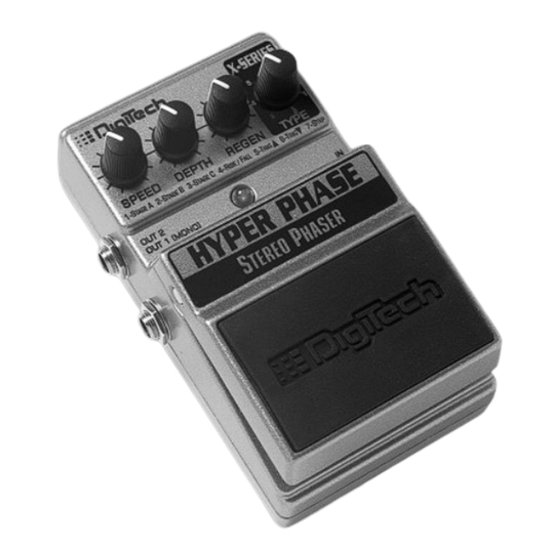 DigiTech HYPER PHASE Manual