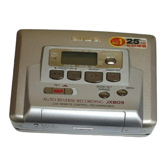 Aiwa HS-JX809AH Service Manual