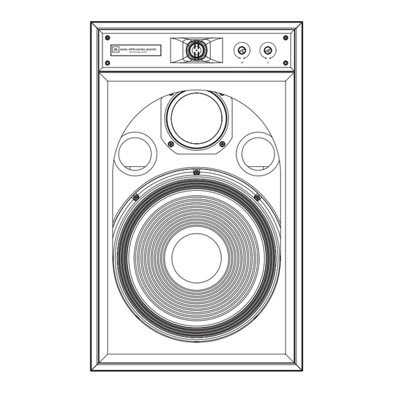 JBL 4319 Owner's Manual