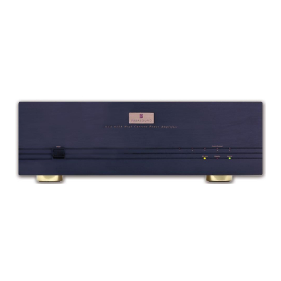 Parasound HCA-1205A Owner's Manual