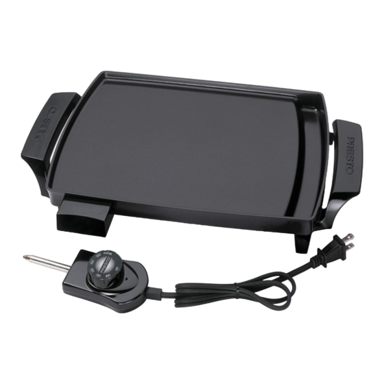 Presto Liddle Griddle Instructions