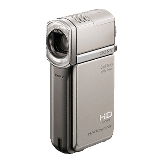 Sony Handycam HDR-TG5VE HD Camcorder Manuals