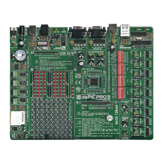 mikroElektronika dsPICPRO3 User Manual