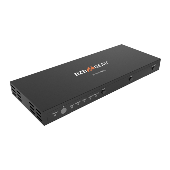 BZBGEAR BG-UHD-VW2X2 Wall Controller Manuals