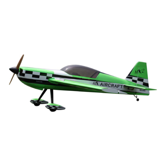 EG Aircraft MX2 50CC Giant Scale Aerobatic Aircraft Manual