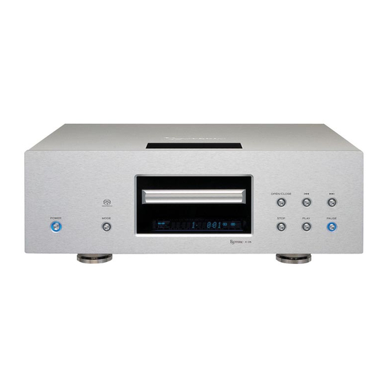 Esoteric X-05 SACD/CD Player Manuals