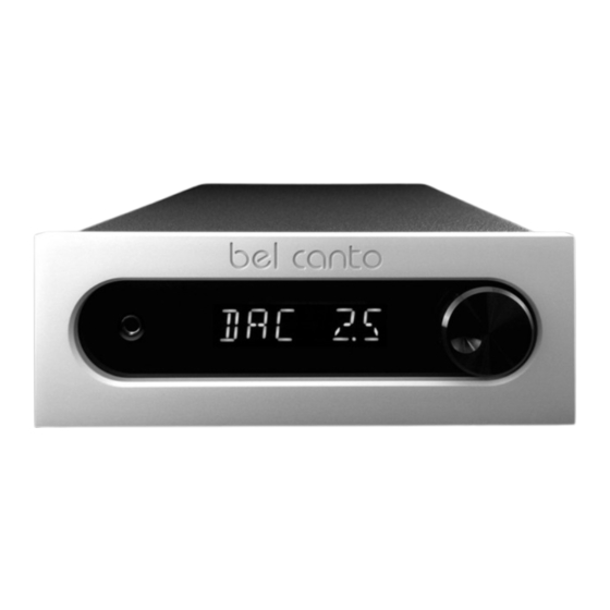 Bel Canto DAC 2.5 User Manual