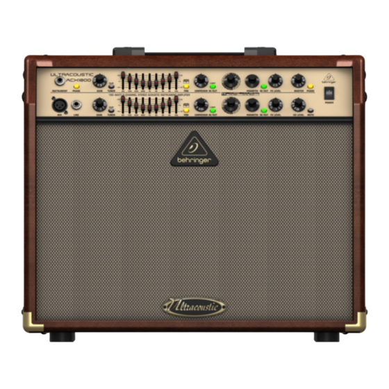 Behringer ULTRACOUSTIC ACX450 User Manual