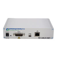 piezosystemjena NV100/D NET Instruction Manual