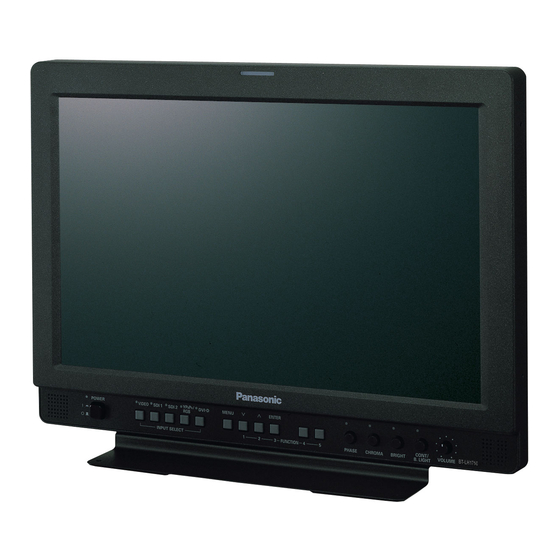 Panasonic BT-LH1710 - Professional - LCD Production Monitor Manuals