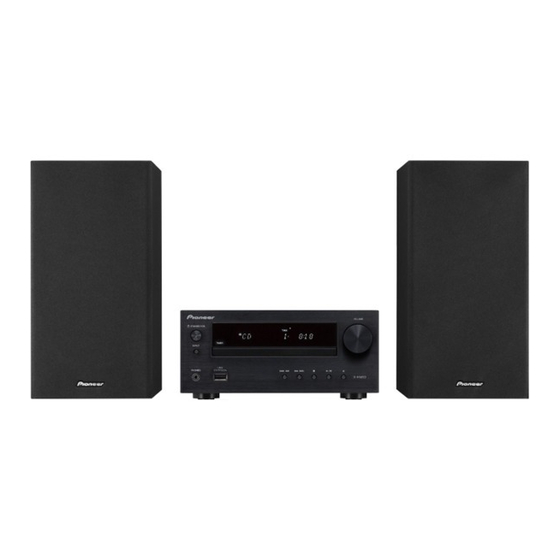 Pioneer X-HM10-K Compact Shelf Stereos Manuals