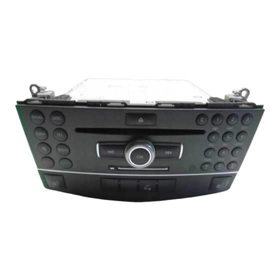 Mercedes-Benz COMAND control panel Operating Instructions Manual
