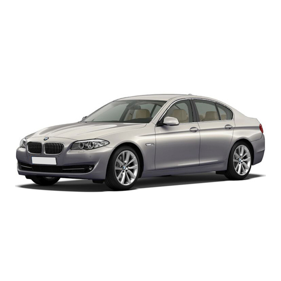 BMW 5 SERIES SEDAN Owner's Manual
