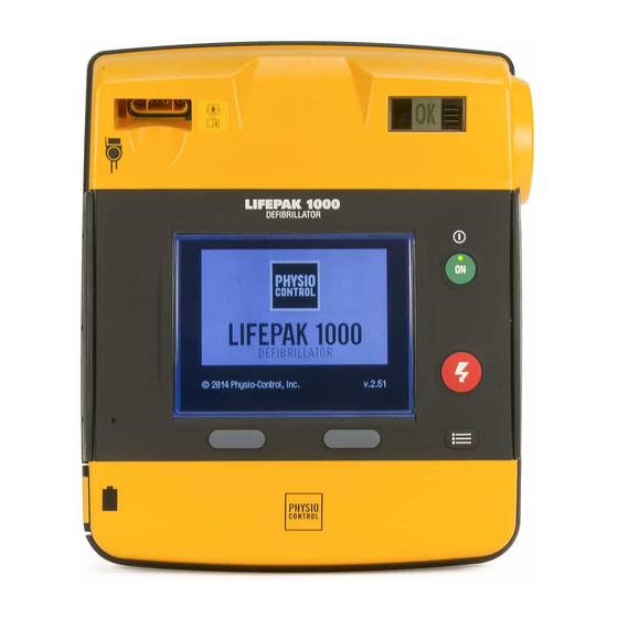 Stryker Physio-Control LIFEPAK 1000 Pocket Manual