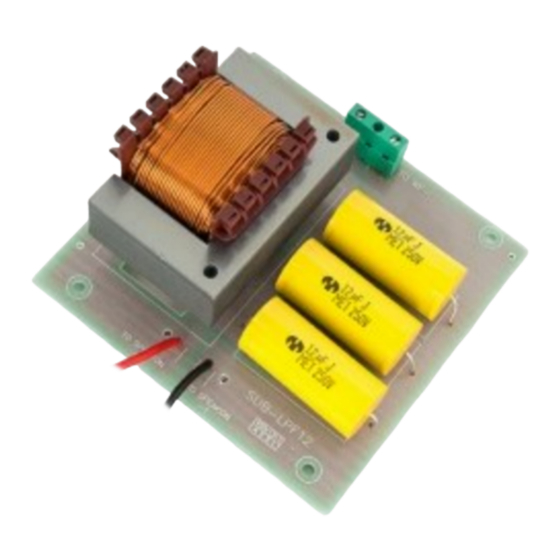 Master audio LPF-12 Quick Start Manual