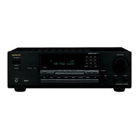 Onkyo 8522 - TX AV Receiver Instruction Manual
