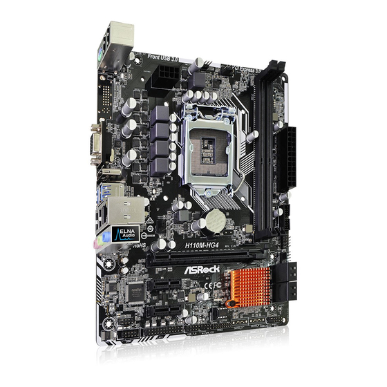 ASROCK H110M-HG4 Manual
