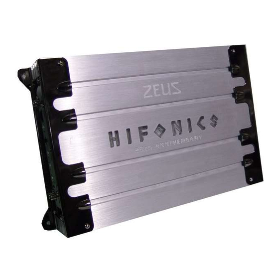 Hifonics Zeus Zxi1008 User Manual