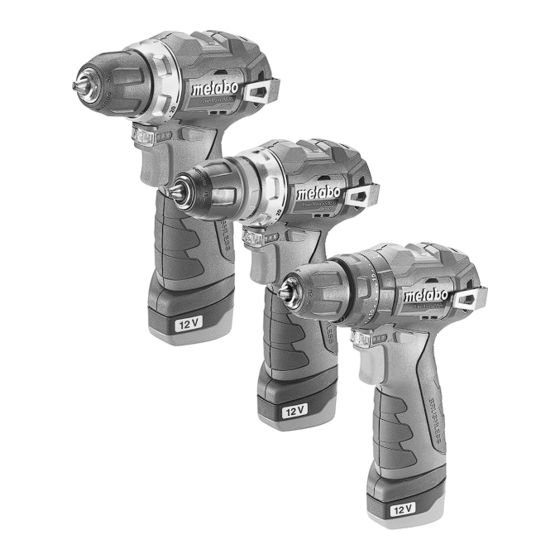 Metabo PowerMaxx BS BL Original Instructions Manual
