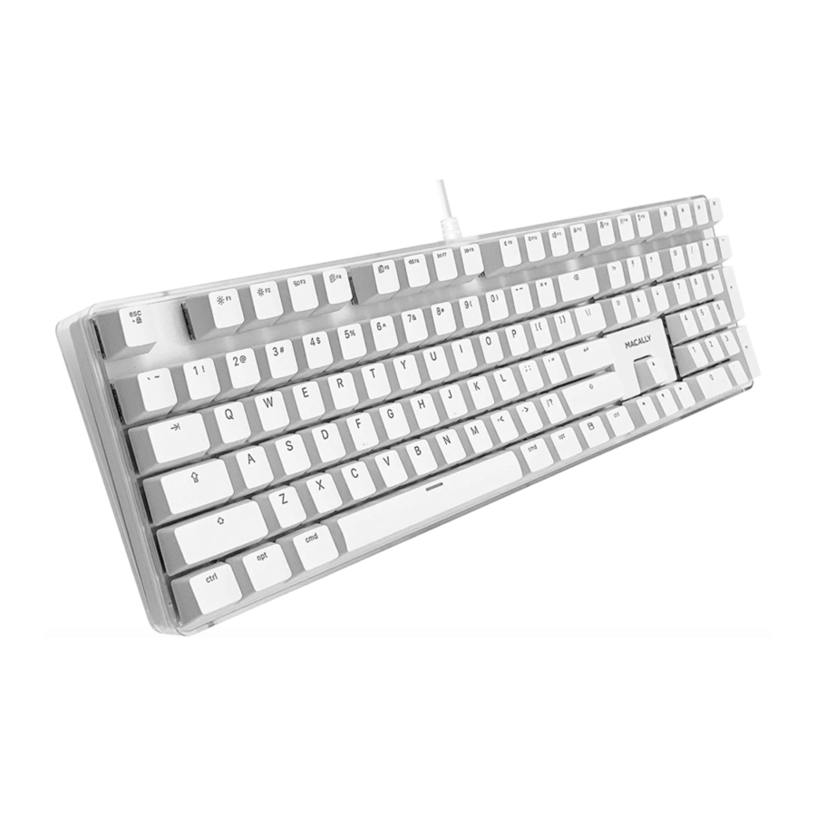 MACALLY BMKEY - Backlit Mechanical USB Keyboard For Mac Manual