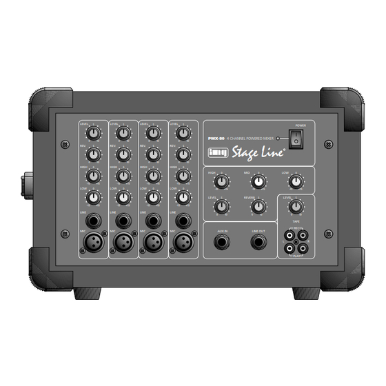 IMG STAGE LINE PMX-80 Instruction Manual