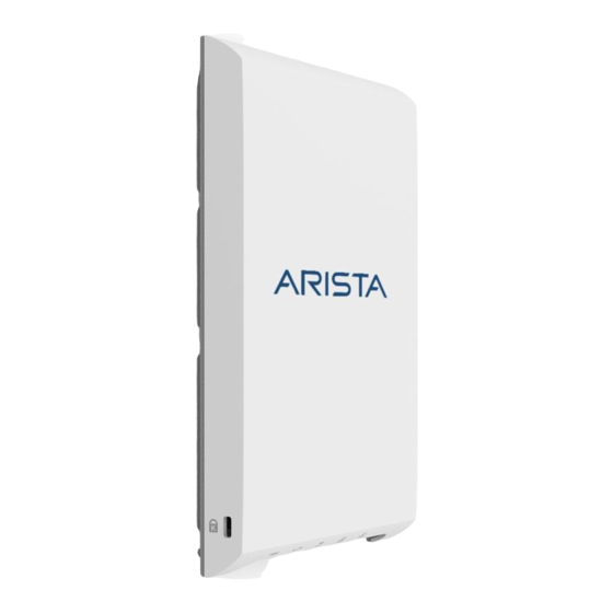 Arista W-118 Quick Start Manual