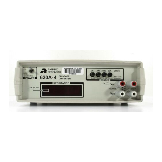 Amptec Research 620A-4 Operation And Maintenance Manual