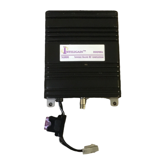 INTELIGAIN SG800 Installation Manual